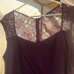 Long purple formal dress
